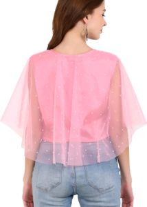 ✨Women Pink Net Crop Top✨