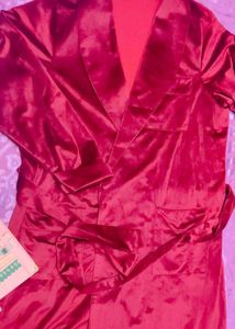 Red Velvet night Robe