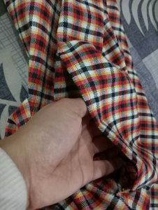 Red &amp; White Checkered winter nighty