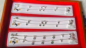 Silver Anklets - Pack of 3 Pairs