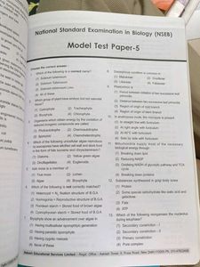 Aakash NSEs Model Test Papers