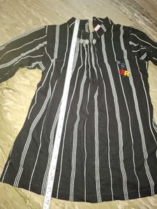 Stylish Striped Top &amp; Flared Pants Set