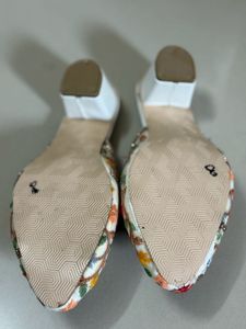 New Embroidered Mules with Rhinestone Detail