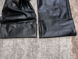 Zara Faux Leather wide-leg Pants