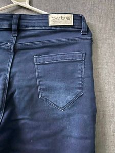 Bebe Premium Dark Indigo Skinny Jeans