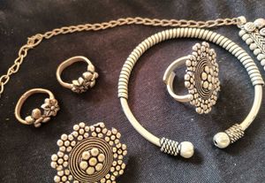 Oxidized Silver Jewelry Set