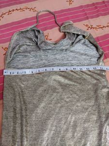 New Cowl Neck Metallic Dress