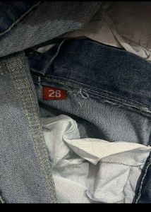 Flared Blue Denim Jeans