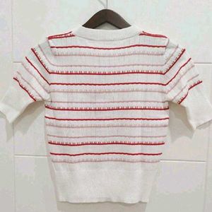 Striped Knit Top