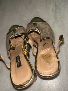 Gold Platform Heels