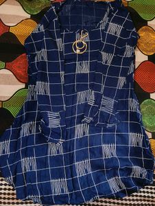 Blue Checkered Dress