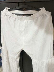 Elegant White Kurta  Palazzo