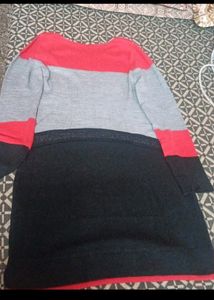 Red And Black Long Top