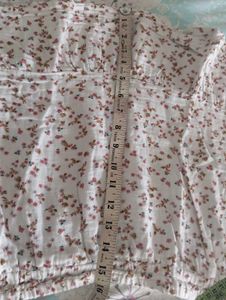 Cute Floral Print Midi Skirt
