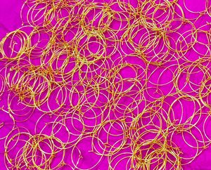 Gold Tone Hoop Earrings Set 10 pairs