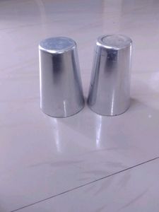 Set of 2 Aluminum Tumblersgerman silver