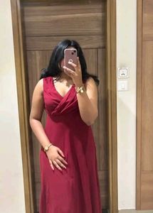 Elegant Red Maxi Dress