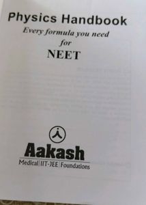 Aakash Physics Handbook for NEET