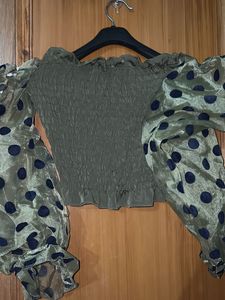 Bardot Crop Top