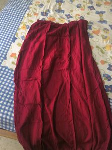 Elegant Red Ethnic Skirt