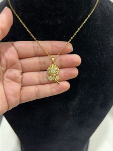 Sunflower Charm Necklace