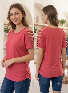 Chic Cut-Out Sleeve Top