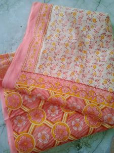 beautiful cotton navari saree.
