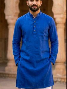 Elegant Royal Blue Kurta Set for Men