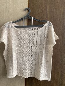 Sheer Lace Crop Top