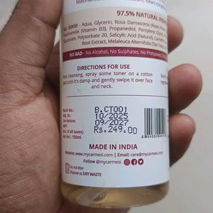 Carmesi Pore-Clarifying Toner for Hormonal Acne