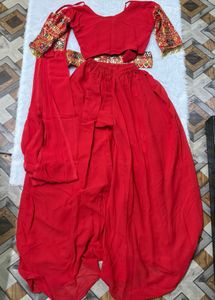Beautiful Designer Heavy Fox Georgette Plazo Dress