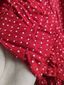 Red Polka Dot Ruffle Sleeve jumpsuit