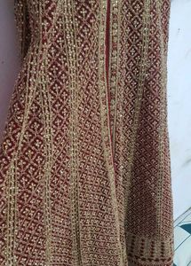 Elegant Maroon Embroidered Ethnic Gown