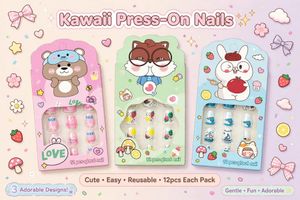 Cute Kawaii Press-On Nails