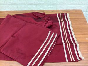Maroon Kurta Set with Trousers