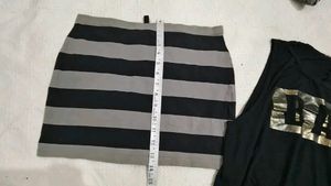 Very Cute N Beautiful Skirts With Crop Top