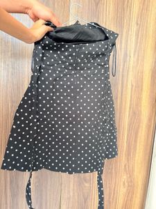 Polka Dot Halter Neck Mini Dress