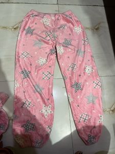 Cozy Pink Star Print Pajama Set
