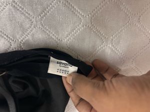 black padded front open bra