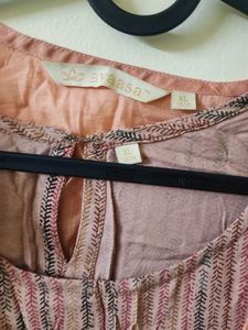 Striped Sleeveless kurti with coat