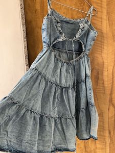 Cute Denim Tiered Sundress