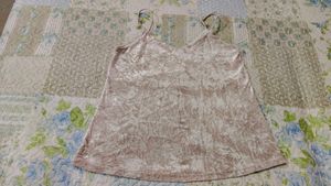 Crushed Velvet Camisole Top