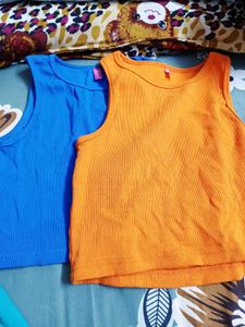 Set of 2 Ribbed Tank Tops
