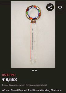 African masaai kenayan Beaded Necklace