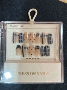 Press On Nails - Plaid & Polka Dot