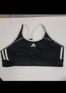 Adidas Climalite Women’s Sports Bra Black &amp; White