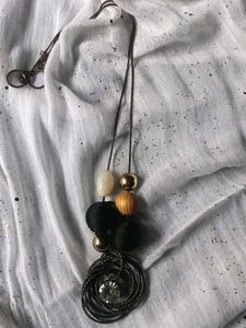 Boho Beaded Pendant Necklace