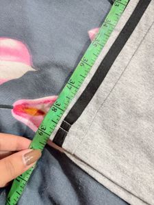Grey Wide Leg Track Pants