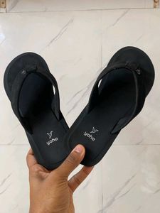 Yoho Black Flip Flops - Casual Comfort
