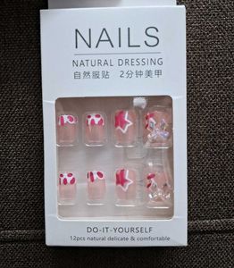 Press-On Nails Pink bow